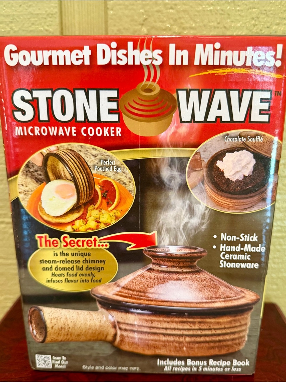 Stone Wave Microwave Cooker by Telebrands – Brand New in Box – Ceramic Microwave